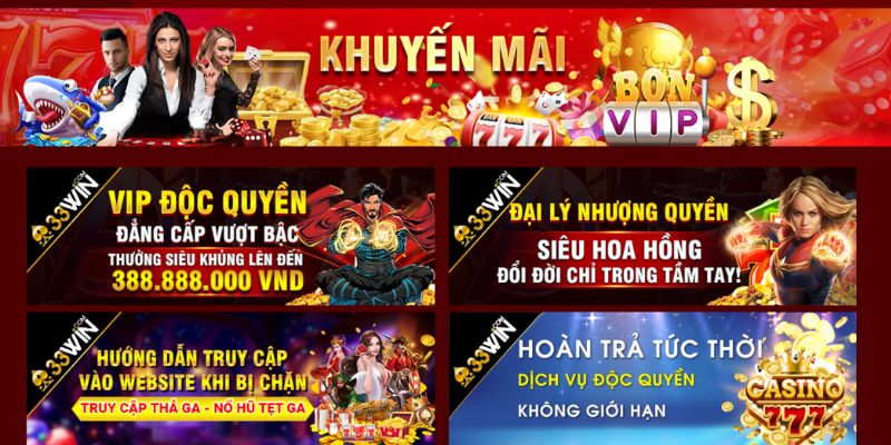 Ưu đãi bất tận đang chờ đón bạn tại nền tảng 33win 